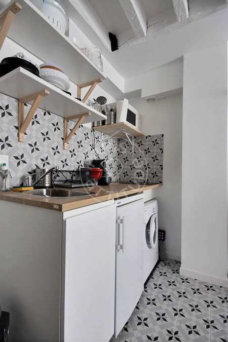 Cucina Monolocale arredato - 17m²  - Jardin du Luxembourg - Parigi