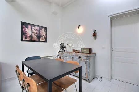 Sala Apartamento mobilado - 46m²  - 2 quartos - République - Paris