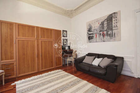 Living room Furnished studio - 30m²  - Arc de Triomphe - Paris