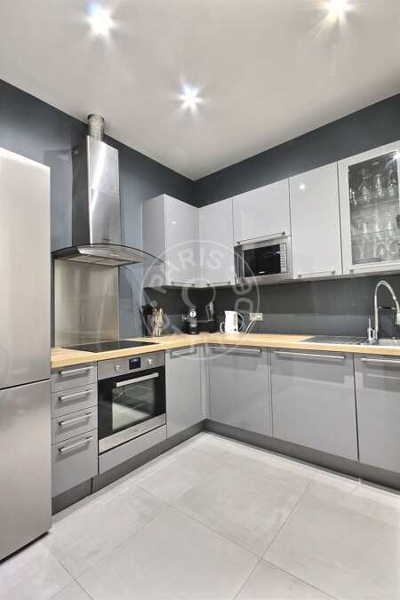 Cocina Piso amueblado - 41m²  - 1 dormitorio - Tour Eiffel - París