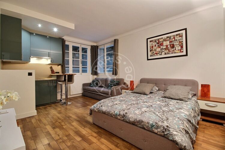 Salon - Studio meublé - Paris 75016 - 13780