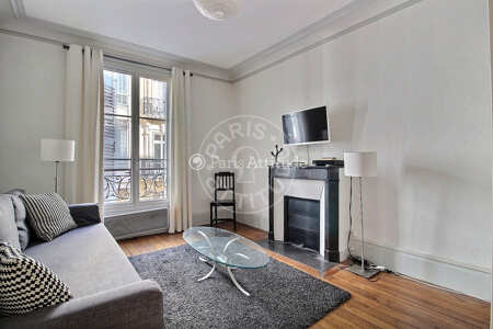 Living room Furnished studio - 27m²  - Arc de Triomphe - Paris