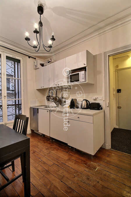 Kitchen Furnished studio - 27m²  - Arc de Triomphe - Paris