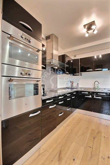 Kitchen Furnished apartment - 75m²  - 2 bedrooms - Guy Môquet - Paris