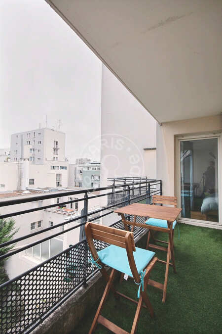 Balcony Furnished apartment - 75m²  - 2 bedrooms - Guy Môquet - Paris