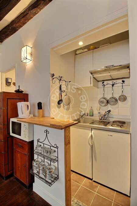 Cucina Monolocale arredato - 16m²  - Latin / Saint-Michel - Parigi