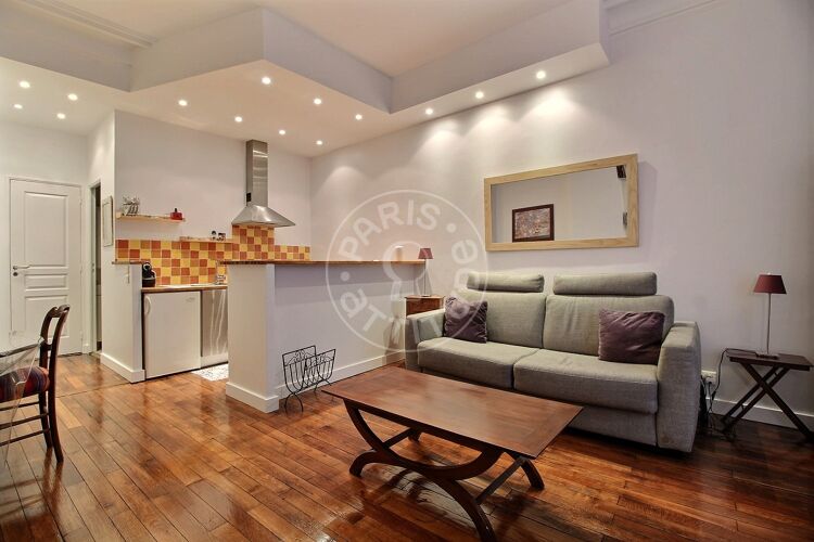 Living room - Furnished studio - Paris 75016 - 13787