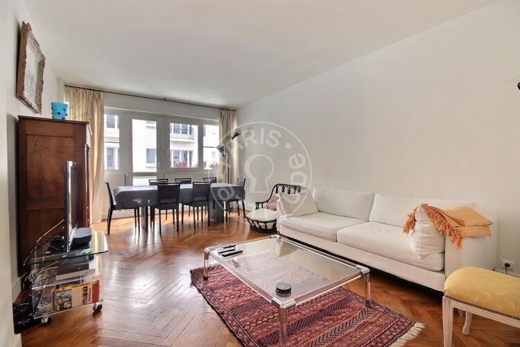Living room - Furnished 1 bedroom - Paris 75016 - 13789