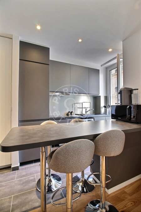 Cozinha Apartamento mobilado - 35m²  - 1 quarto - Guy Môquet - Paris