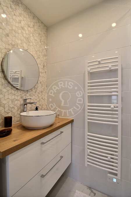 Casa de banho Apartamento mobilado - 35m²  - 1 quarto - Guy Môquet - Paris