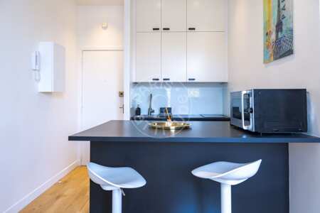 Kitchen Furnished studio - 23m²  - Saint-Germain - Paris