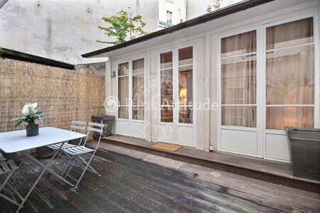 Terrasse Appartement meublé - 47m²  - 1 chambre - Sacré-Cœur - Paris