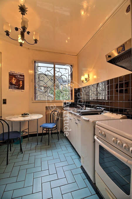 Kitchen Furnished apartment - 118m²  - 2 bedrooms - Trocadéro - Paris