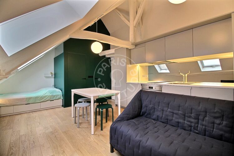 Salon - Studio meublé - Paris 75003 - 13813