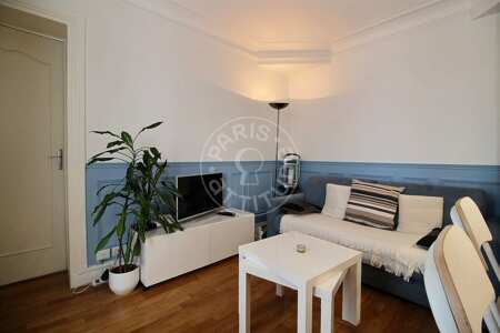 Wohnzimmer Möblierte wohnung - 36m²  - 1 Zimmer - Jules Joffrin - Mairie du 18ème - Paris