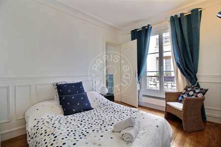 Schlafzimmer Möblierte wohnung - 36m²  - 1 Zimmer - Jules Joffrin - Mairie du 18ème - Paris
