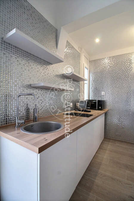 Cozinha Quitinete mobilado - 25m²  - Champs-Elysées - Paris