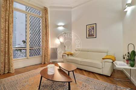Wohnzimmer Möblierte wohnung - 55m²  - 1 Zimmer - Triangle d'Or - Paris