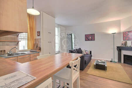 Wohnzimmer Möblierte wohnung - 45m²  - 1 Zimmer - Neuilly-sur-Seine