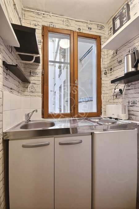 Cozinha Quitinete mobilado - 20m²  - Oberkampf - Paris