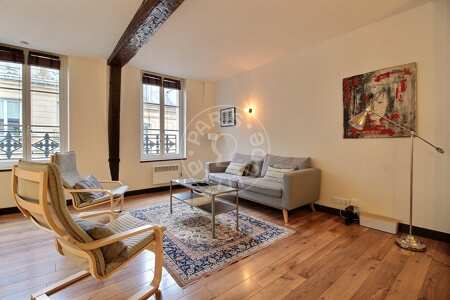 Sala Apartamento mobilado - 66m²  - 1 quarto - Montorgueil - Paris
