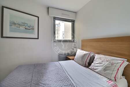 Camera da letto Appartamento arredato - 37m²  - 1 locale - Montparnasse - Parigi