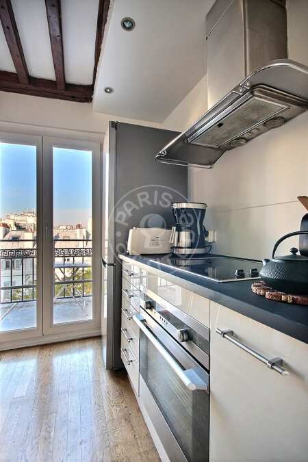 Cuisine Appartement meublé - 60m²  - 2 chambres - Oberkampf - Paris
