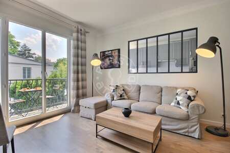 Living room Furnished apartment - 50m²  - 1 bedroom - Neuilly-sur-Seine