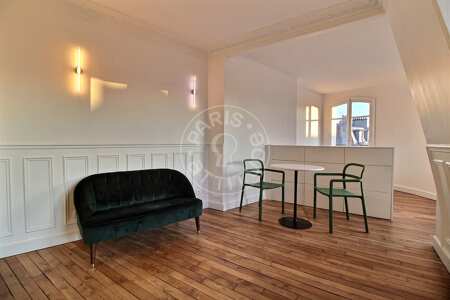 Living room Furnished studio - 28m²  - Ledru-Rollin - Paris