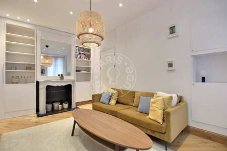 Living room Furnished apartment - 56m²  - 2 bedrooms - Ecole Militaire / Unesco / Duroc - Paris