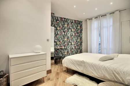 Bedroom Furnished apartment - 56m²  - 2 bedrooms - Ecole Militaire / Unesco / Duroc - Paris