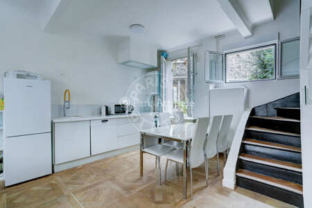 Kitchen Furnished house - 100m²  - 4 bedrooms - Tolbiac - Paris