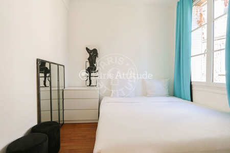 Bedroom Furnished house - 100m²  - 4 bedrooms - Tolbiac - Paris
