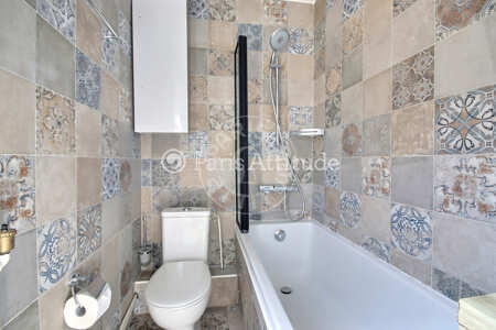 Bathroom Furnished house - 100m²  - 4 bedrooms - Tolbiac - Paris