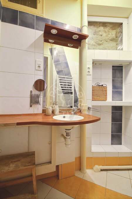 Badezimmer Möblierte wohnung - 48m²  - 1 Zimmer - Bir-Hakeim - Paris