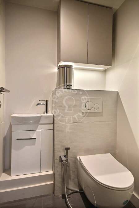 WC Apartamento mobilado - 114m²  - 2 quartos - Bir-Hakeim - Paris