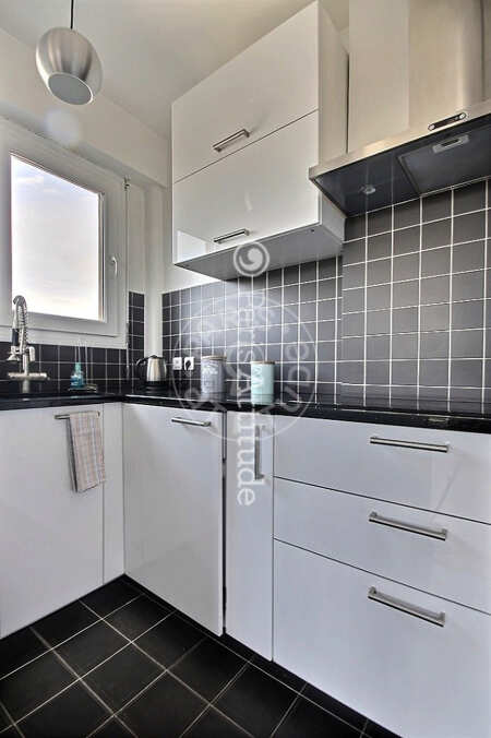 Cozinha Apartamento mobilado - 40m²  - 1 quarto - La Muette / Bois de Boulogne - Paris