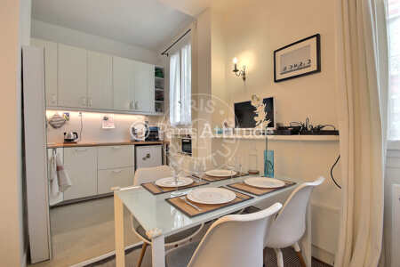 Kitchen Furnished apartment - 34m²  - 1 bedroom - Plaisance / Pernety - Paris