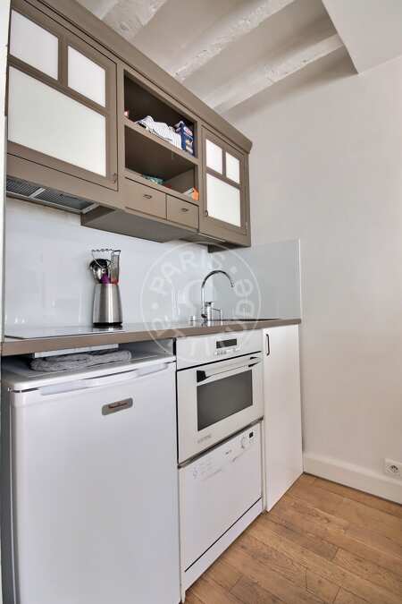 Cucina Appartamento arredato - 42m²  - 1 locale - Centre George Pompidou - Parigi