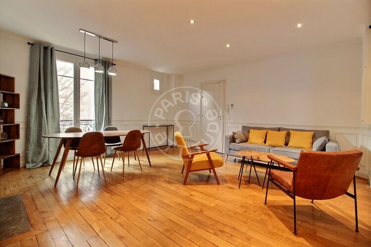Living room - Furnished 2 bedrooms - Paris 75016 - 13907