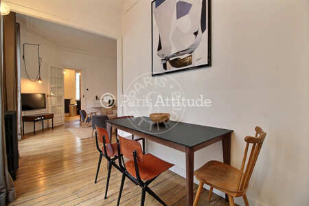 Sala de jantar Apartamento mobilado - 99m²  - 3 quartos - Pasteur - Paris