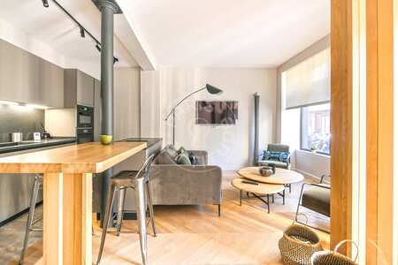 Living room Furnished apartment - 75m²  - 2 bedrooms - Nation - Paris