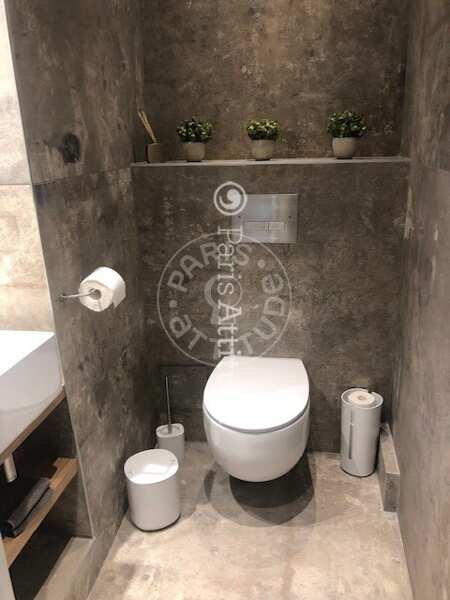 Toilet Furnished apartment - 75m²  - 2 bedrooms - Nation - Paris
