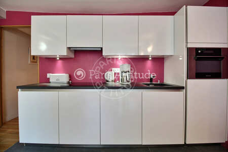 Cuisine Appartement meublé - 47m²  - 1 chambre - Pyramides / Palais Royal - Paris