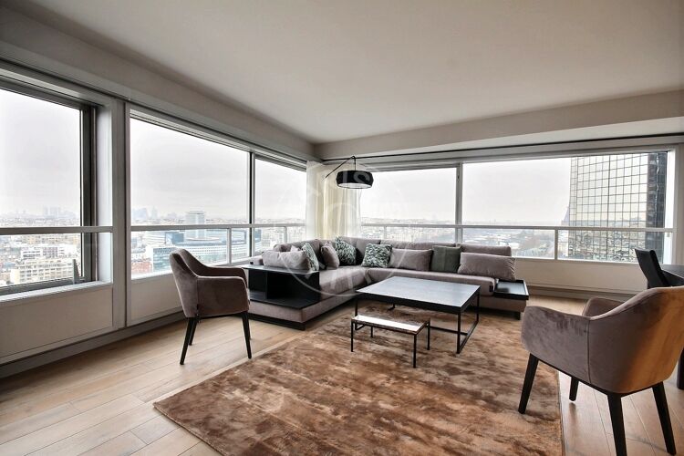 Living room - Furnished 3 bedrooms - Paris 75015 - 13924