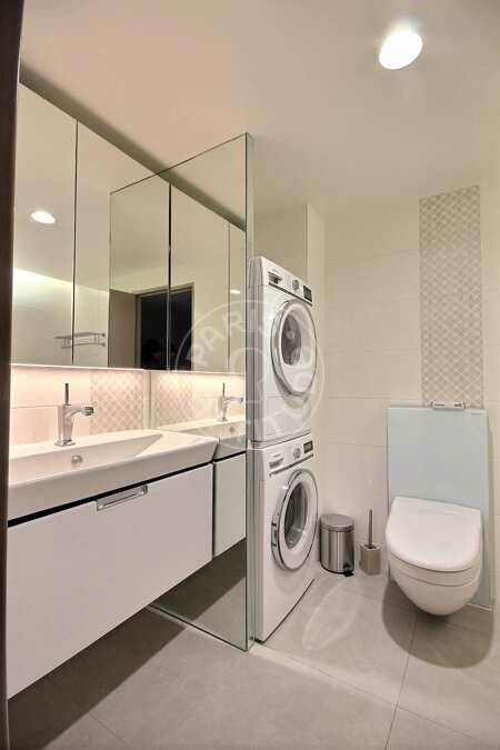 Bagno Appartamento arredato - 118m²  - 3 locali - Beaugrenelle - Parigi
