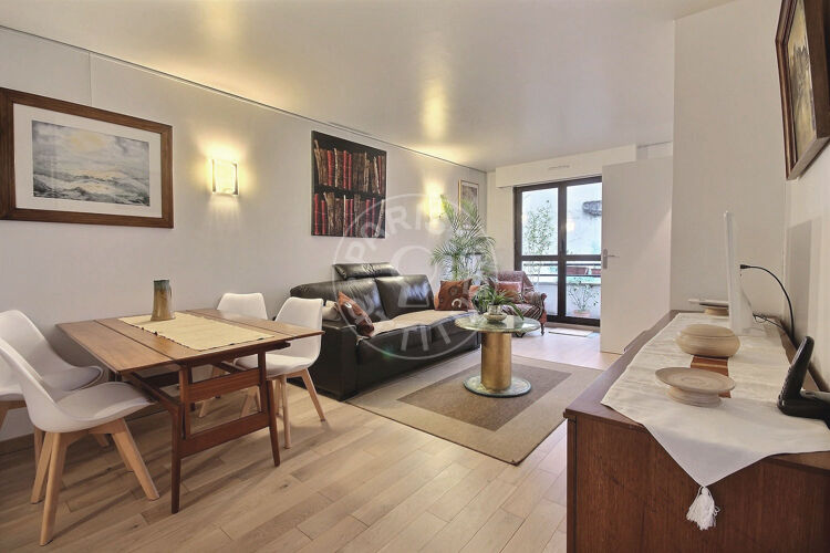 Living room - Furnished 2 bedrooms - Paris 75018 - 13929
