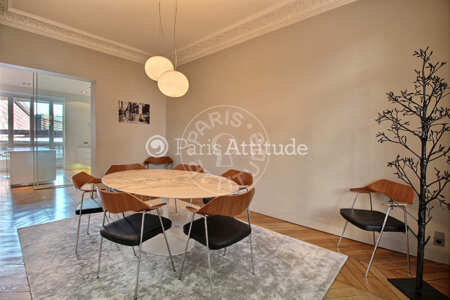 Dining room Furnished apartment - 155m² - 3 bedrooms - Tour Eiffel - Paris