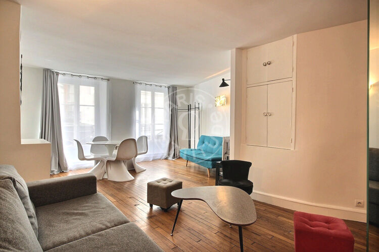 Living room - Furnished studio - Paris 75003 - 13935