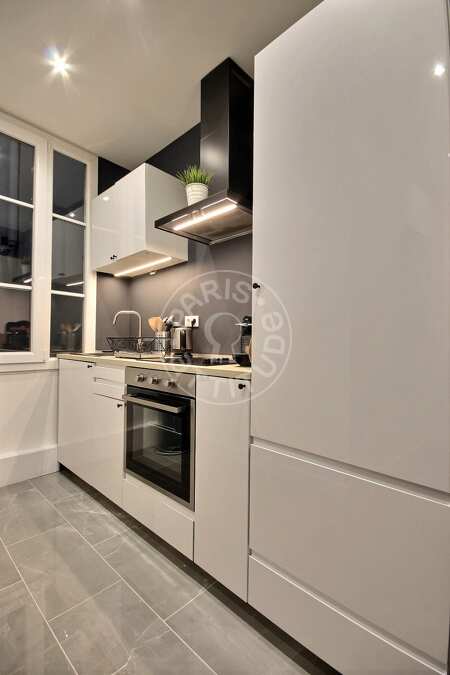 Kitchen Furnished apartment - 46m²  - 1 bedroom - Arts et Métiers - Paris